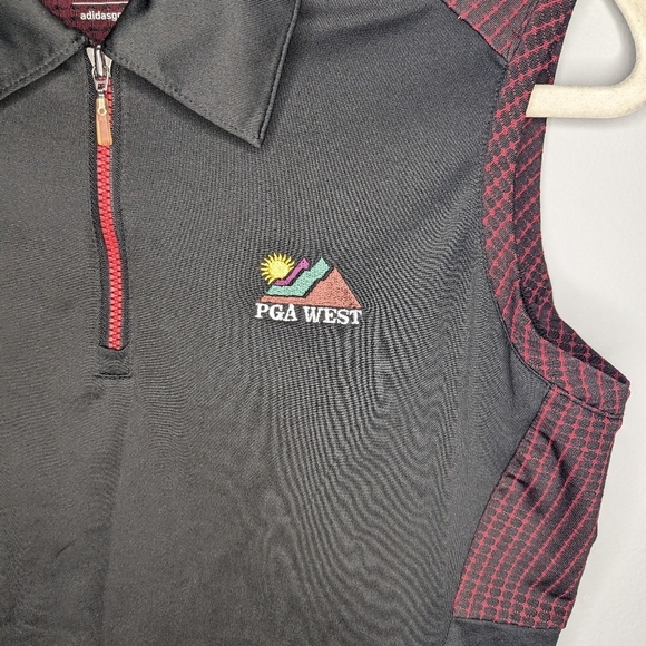 Adidas PGA West Golf Climacool Quarter Zip Athletic Shirt Size Woman's Small - Picture 2 of 6